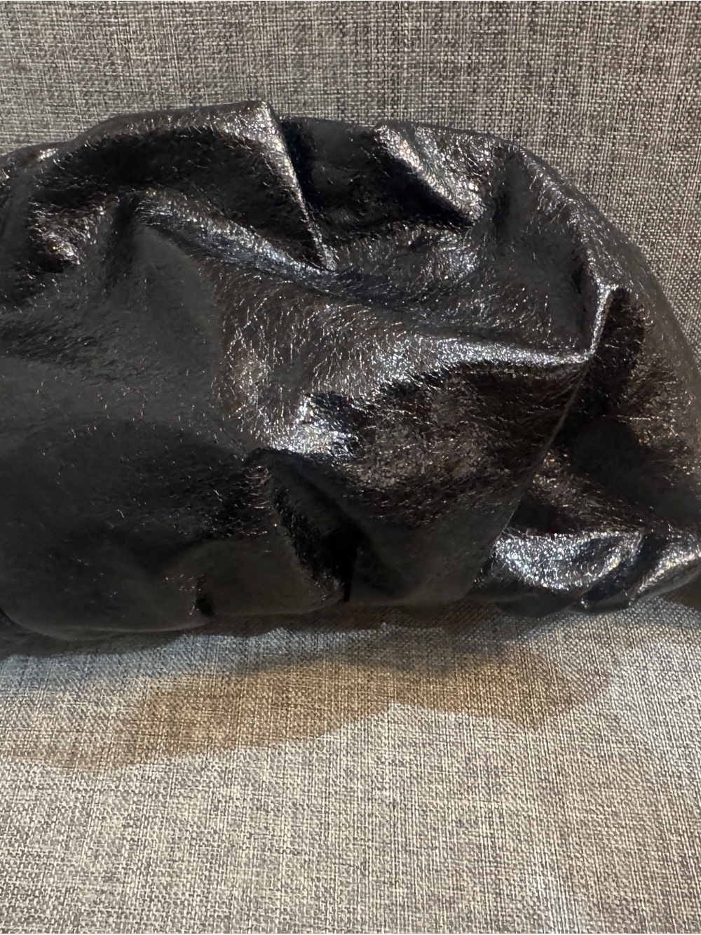 Rebecca Minkoff Black Metallic Clutch with Tassel - Picture 2 of 3